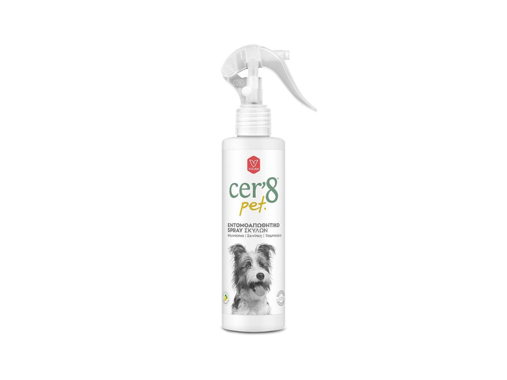 Cer'8 Pet Εντομοαπωθητικό Σπρέι Σκύλων, 200ml