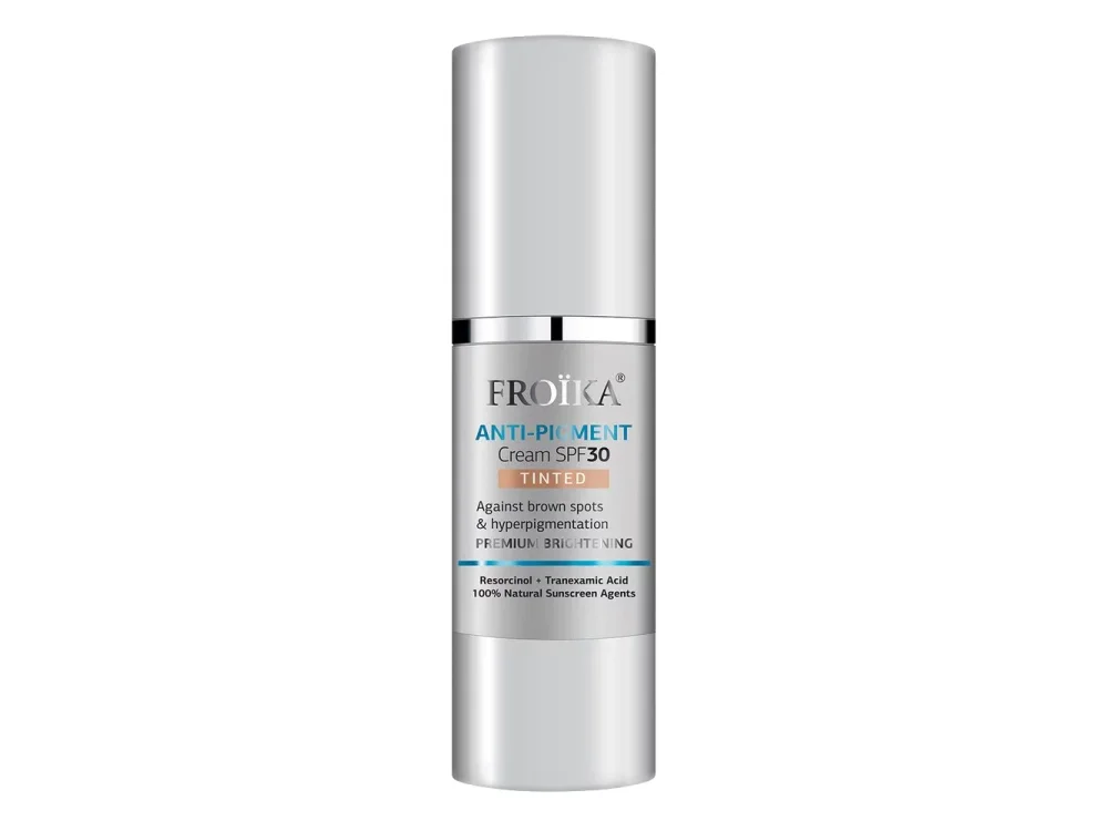 Froika Anti-Pigment Tinted Cream SPF30, Κρέμα Προσώπου κατά των Δυσχρωμιών με Χρώμα & Αντηλιακή Προστασία, 30ml