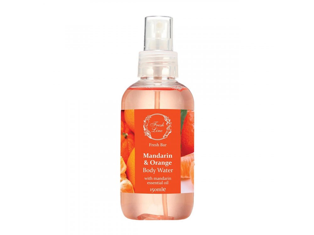 Fresh Line Mandarin & Orange Body Water, Αρωματικό Νερό Σώματος Μανταρίνι & Πορτοκάλι, 150ml