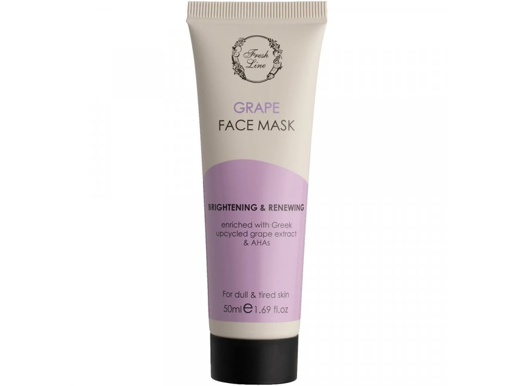 Fresh Line Grape Brightening & Renewing Μάσκα Προσώπου για Φωτεινότητα & Αναζωογόνηση, 50ml