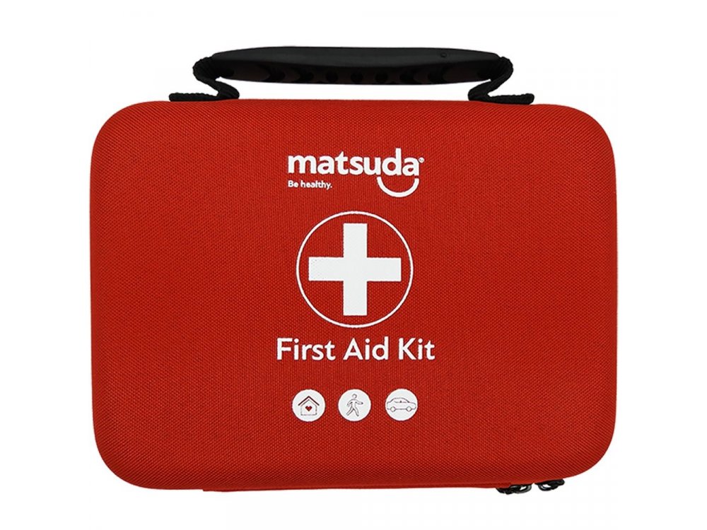 Matsuda First Aid Kit Αυτοκινήτου 38 Τεμάχια (Εναρμονισμένο με τη νέα νομοθεσία που τίθεται σε εφαρμογή από την 18η Ιουνίου 2026)