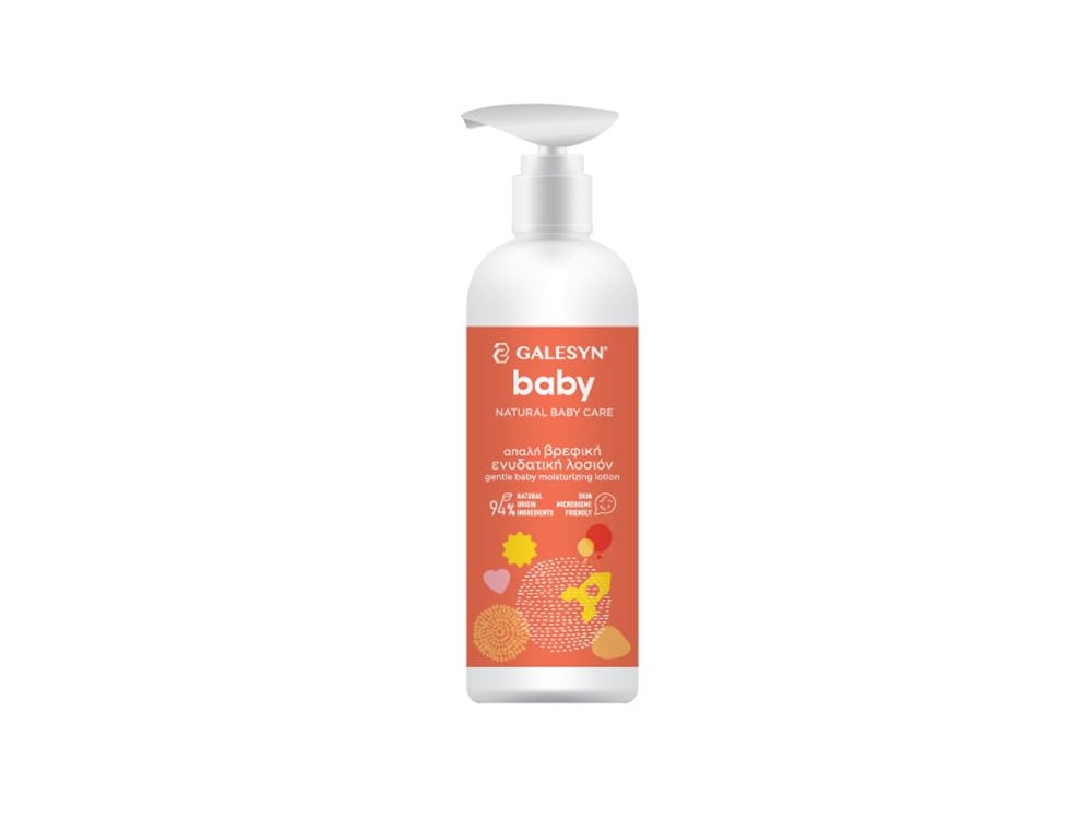 Galesyn Baby Natural Baby Care Gentle Baby Moisturizing Lotion, Απαλή Βρεφική Ενυδατική Λοσιόν, 300ml