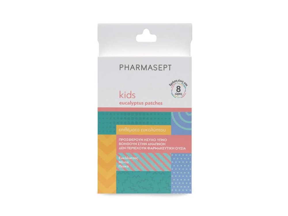 Pharmasept Kid Care Επιθέματα Ευκαλύπτου που Βοηθούν στην Αναπνοή, 6 τεμάχια