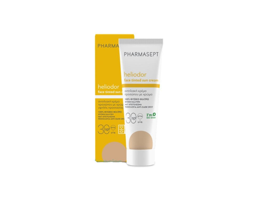 Pharmasept Heliodor Face Tinted Sun Cream Αντηλιακή Κρέμα Προσώπου με Χρώμα SPF30, 50ml