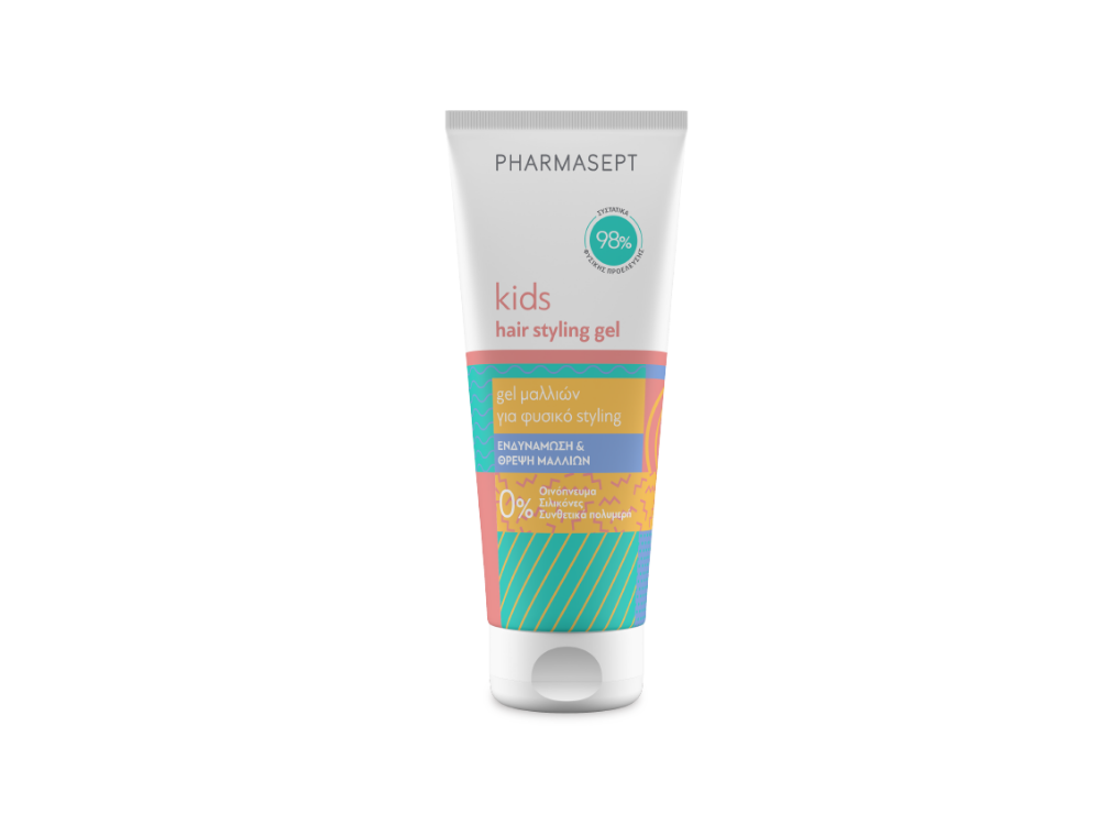 Pharmasept Kids Hair Styling Gel, Τζελ Μαλλιών για Δυνατό Κράτημα, 100ml