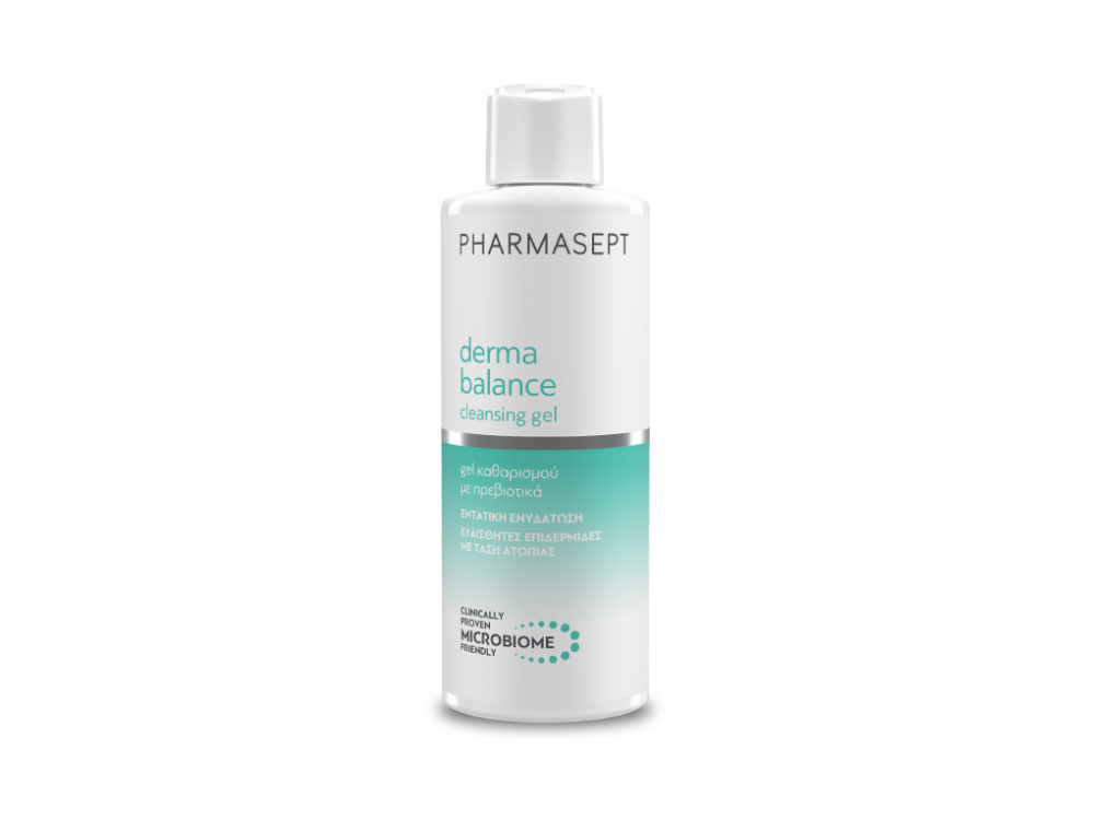 Pharmasept Derma Balance Cleansing Gel, Ενυδατικό Τζελ Kαθαρισμού για Πρόσωπο & Σώμα, 250ml