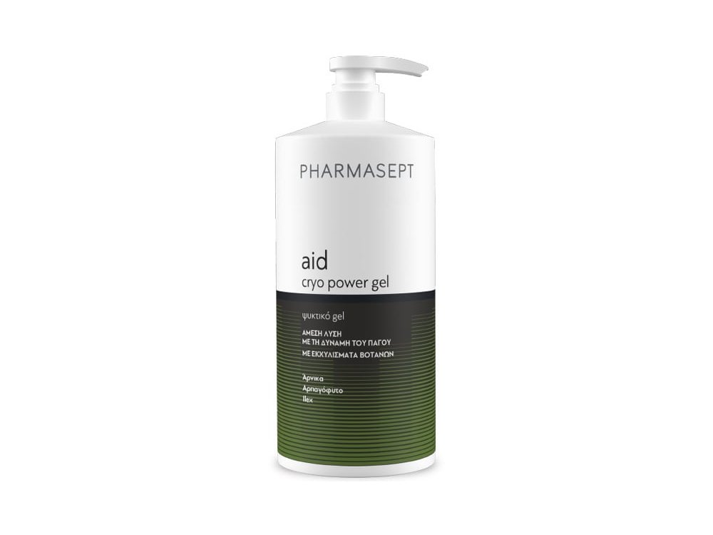 Pharmasept Aid Cryo Power Gel Ψυκτικό Gel με Εκχυλίσματα Βοτάνων, 1lt