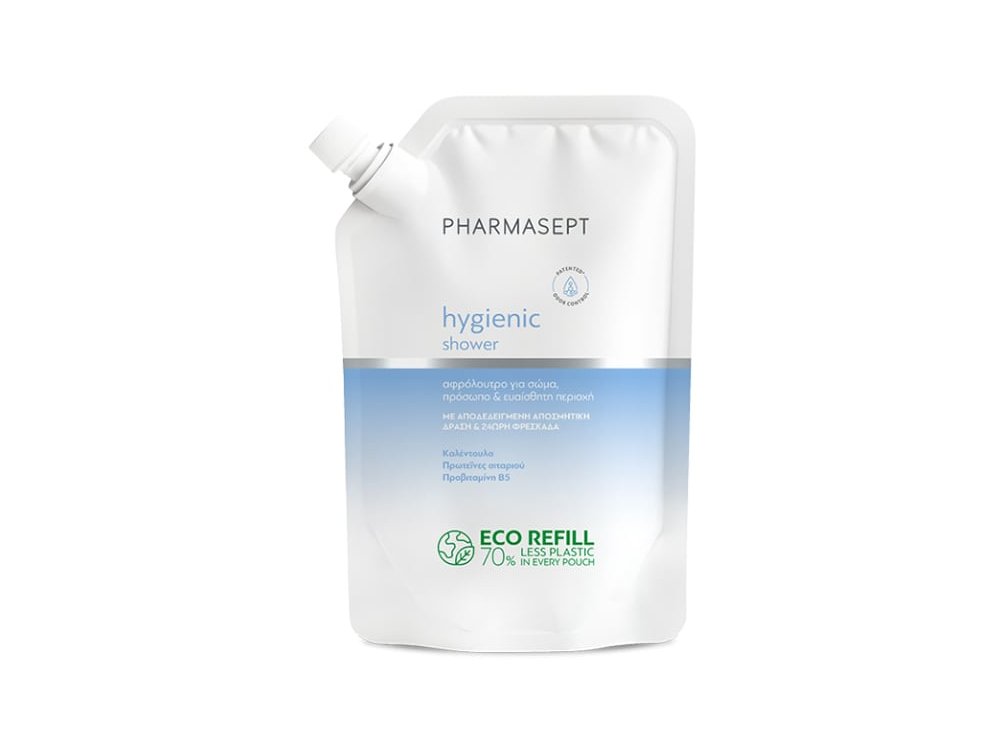 Pharmasept Hygienic Shower Refill, Aνταλλακτικό Αφρόλουτρο για Σώμα, Πρόσωπο & Ευαίσθητη Περιοχή, 900ml