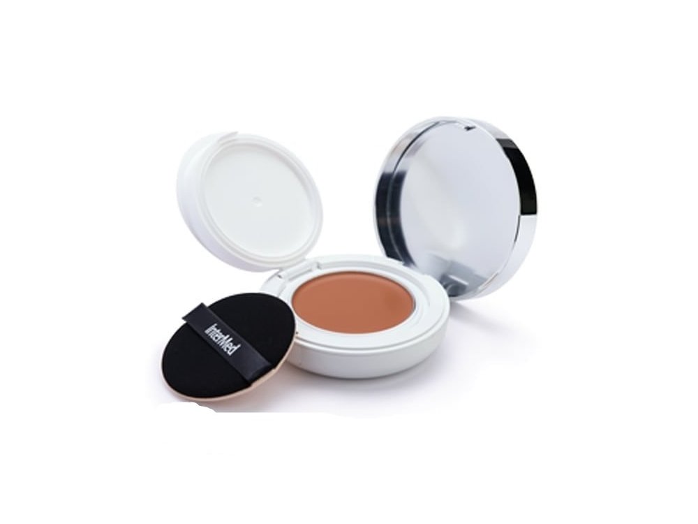 Intermed Luxurious Sun Care Silk Cover BB Compact Dark SPF50+ Πούδρα Υψηλής Αντηλιακής Προστασίας για Κάλυψη των Ατελειών & Φυσικό Ματ Αποτέλεσμα, 12gr