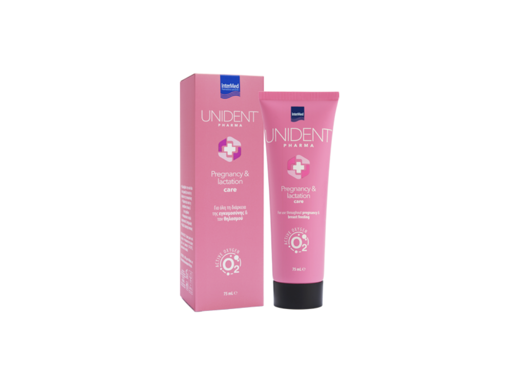Intermed Unident Pharma Pregnancy & Lactation Care Οδοντόπαστα Κατάλληλη για Εγκυμοσύνη & Θηλασμό, 75ml