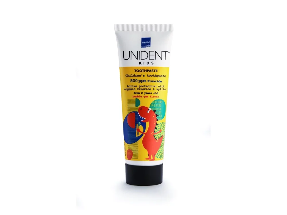 Intermed Unident Kids Toothpaste Παιδική Οδοντόκρεμα 500ppm, 50ml