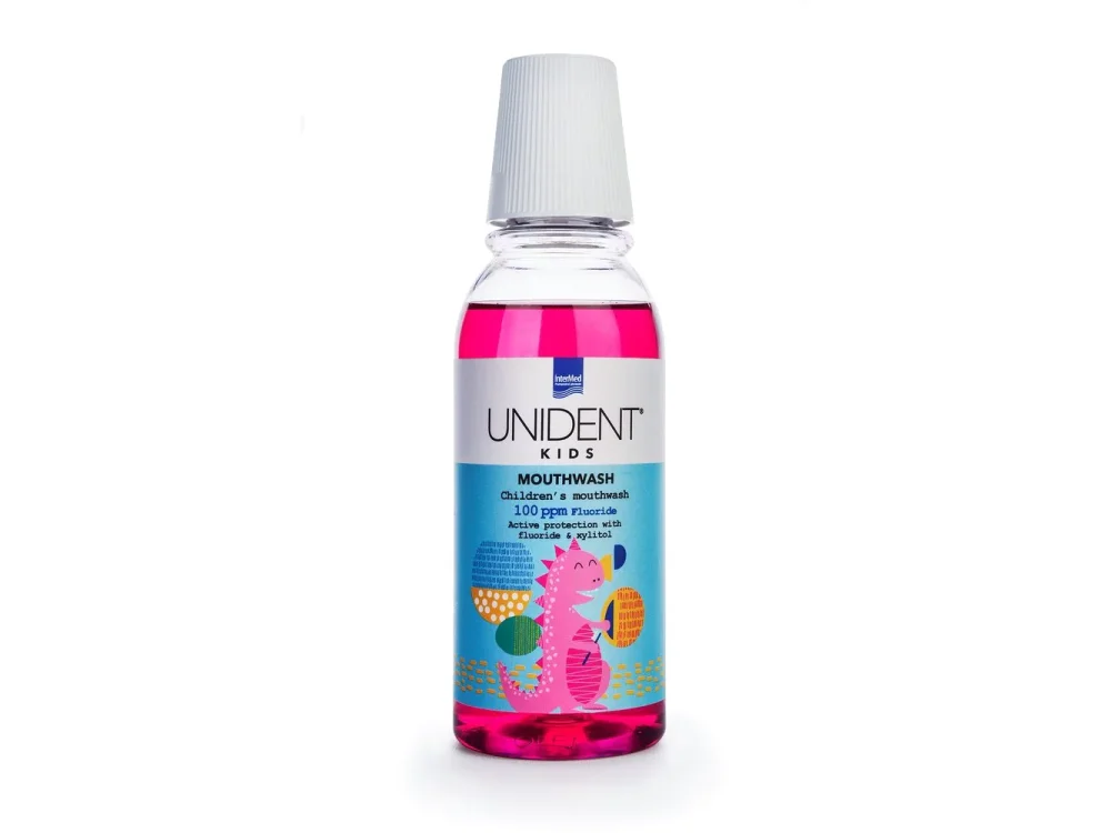 Intermed Unident Kids Mouthwash Παιδικό Φθοριούχο Στοματικό Διάλυμα, 250ml