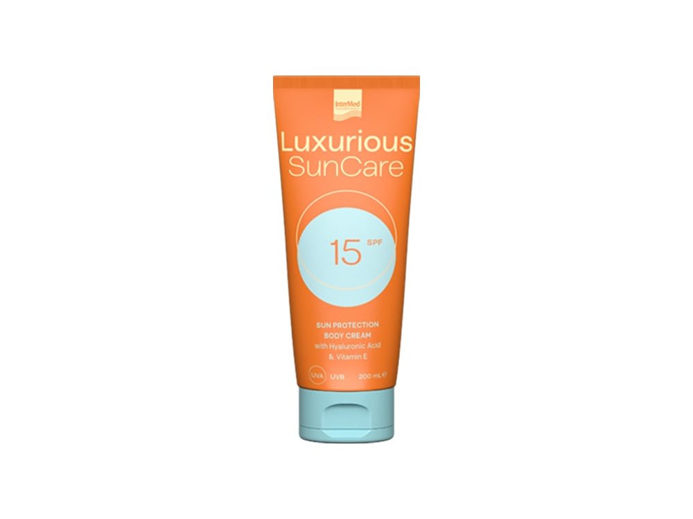 Intermed Luxurious Sun Care Body Cream SPF15 Αντηλιακή Κρέμα Σώματος, 200ml