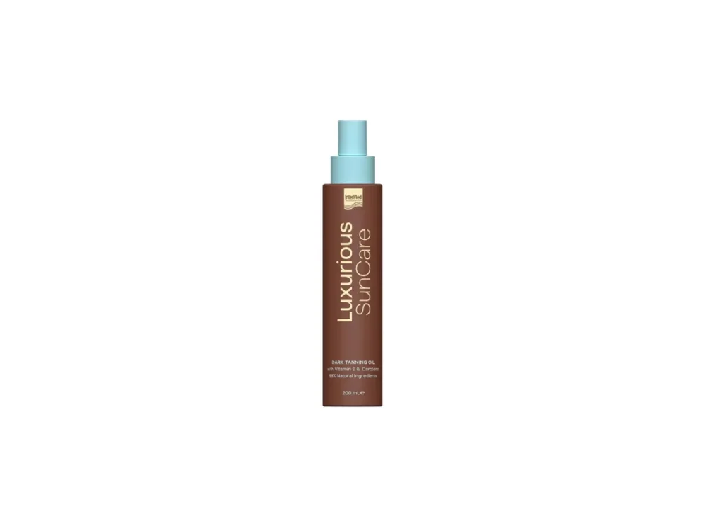 Intermed Luxurious Sun Care Dark Tanning Oil Ξηρό Λάδι για Έντονο Μαύρισμα, 200ml