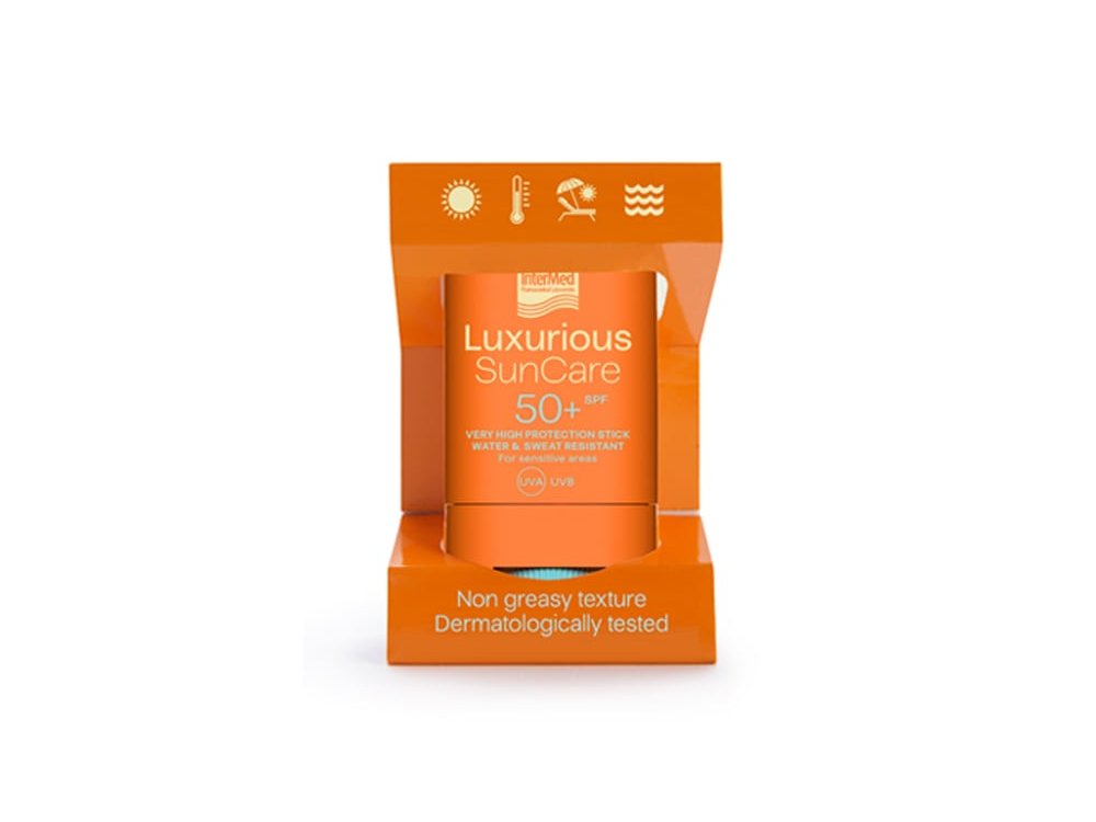 Intermed Luxurious Suncare Stick SPF50+ Στικ Πολύ Υψηλής Αντηλιακής Προστασίας για τις Ευαίσθητες Ζώνες, 16g
