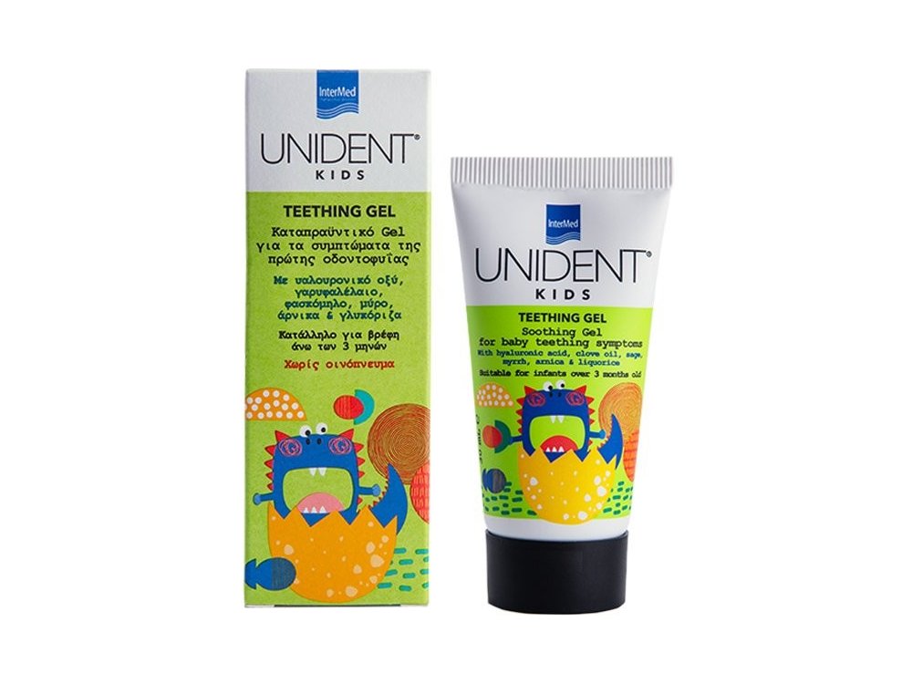 InterMed Unident Kids Teething Gel Γέλη για την Ανακούφιση των Βρεφικών Ούλων, 30ml