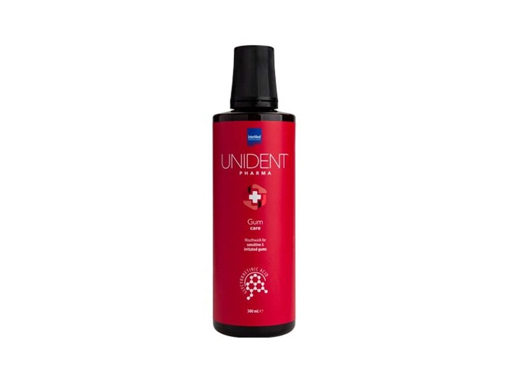 ΙnterMed Unident Pharma Mouthwash Gum Care Στοματικό Διάλυμα για Ευαίσθητα & Ερεθισμένα Ούλα, 500ml