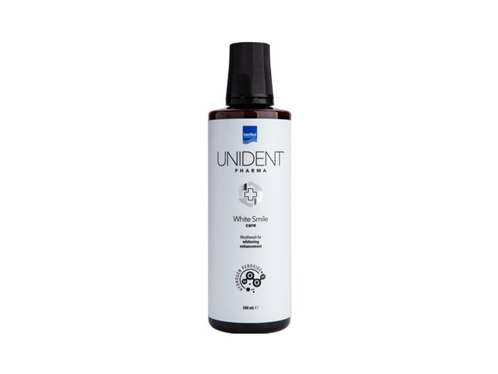 ΙnterMed Unident Pharma Mouthwash White Smile Στοματικό Διάλυμα για Λεύκανση, 500ml