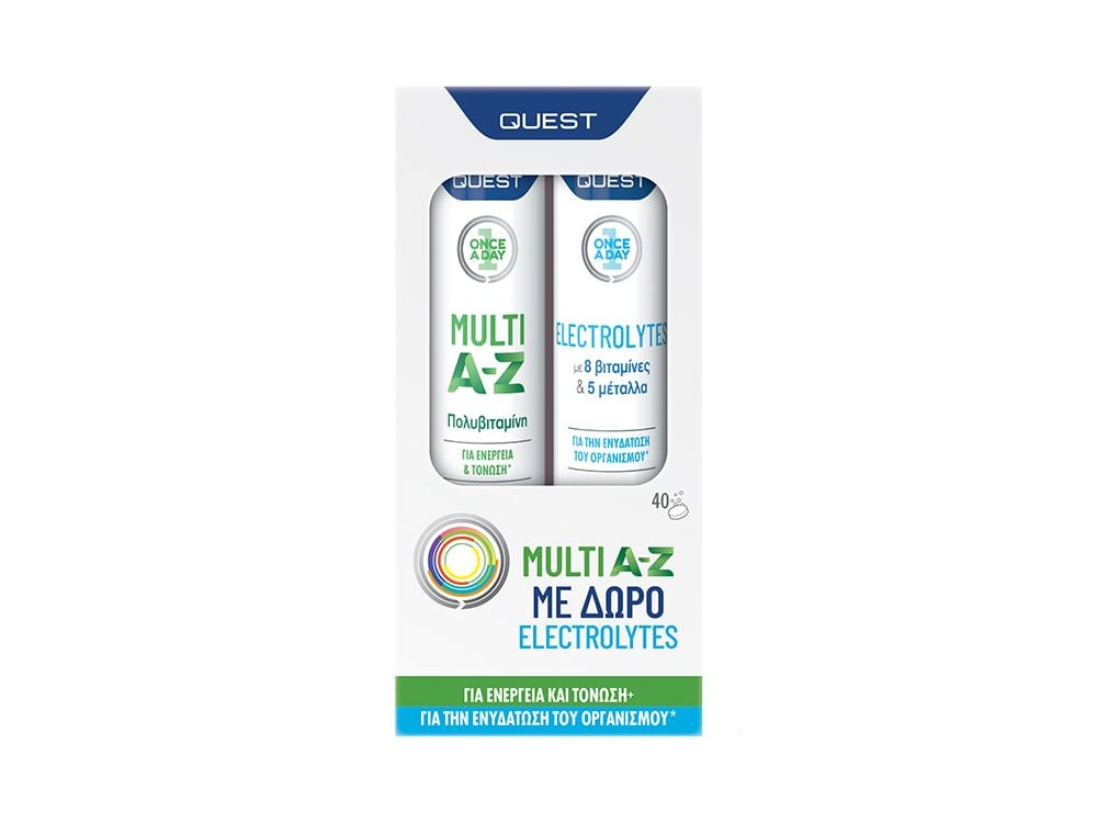 Quest Promo Once a Day Multi A-Z 20eff.tabs & Δώρο Once a Day Electrolytes 20eff.tabs, 1σετ