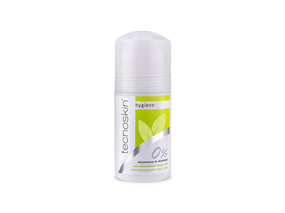 Tecnoskin Hygiene 24h Deodorant Roll-On 0% Aluminium & Alcohol Αποσμητικό Roll-On 24ωρη Αποσμητική Προστασία, 50ml
