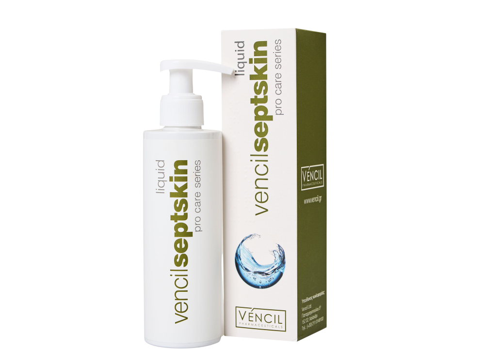 Vencil Septskin Liquid Aντισηπτικό Υγρό Καθαρισμού Σώματος &  Ευαίσθητης Περιοχής, 200ml