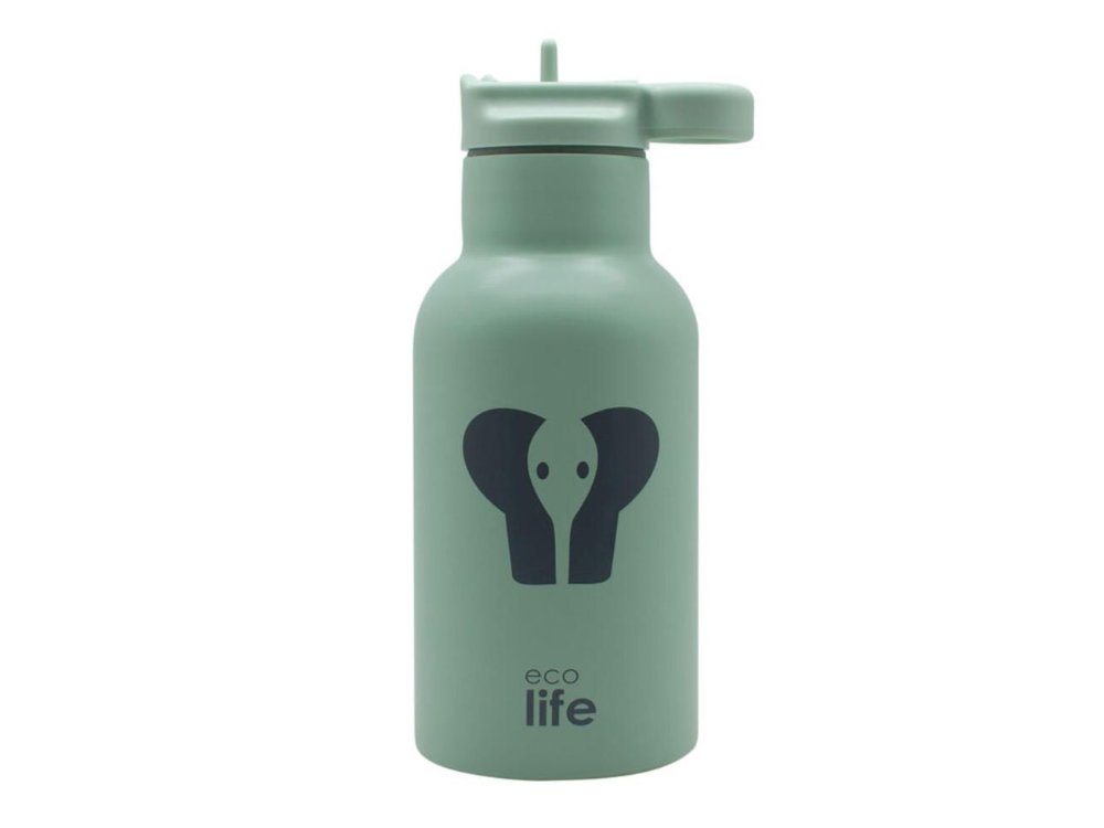 Eco life Kids Thermos Animals Elephant, Ανοξείδωτος Θερμός, 350ml