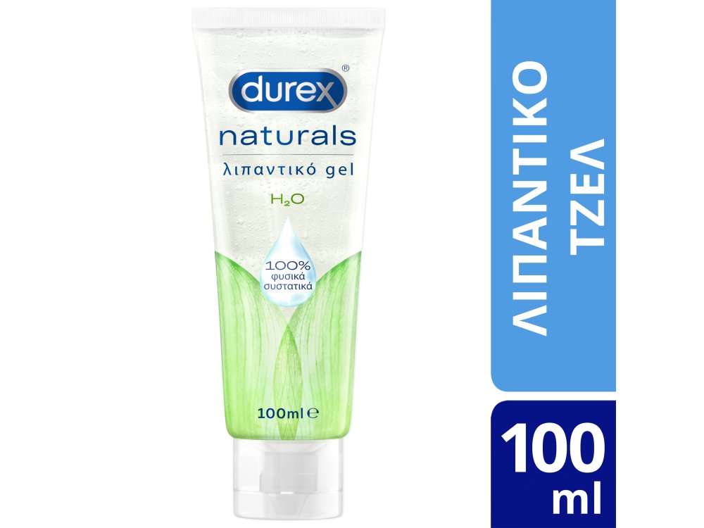 Durex Naturals, Ενυδατικό Λιπαντικό Gel με 100% Φυσικά Συστατικά, 100ml