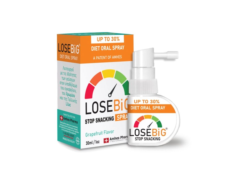 Amhes Pharma Diet Oral Spray Losebig Stop Snacking, Σπρέι Γκρέιπφρουτ, 30ml