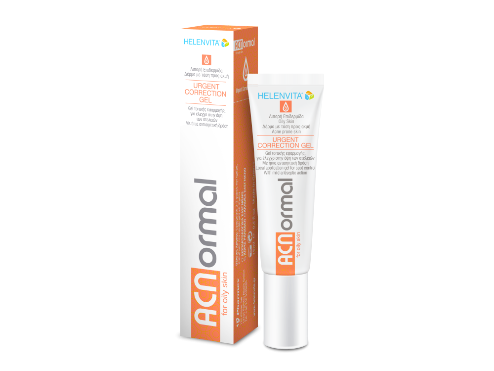Helenvita ACNormal Urgent Correction Gel For Oily Skin, Gel Προσώπου για Ατέλειες & Ακνεϊκή Επιδερμίδα, 15ml