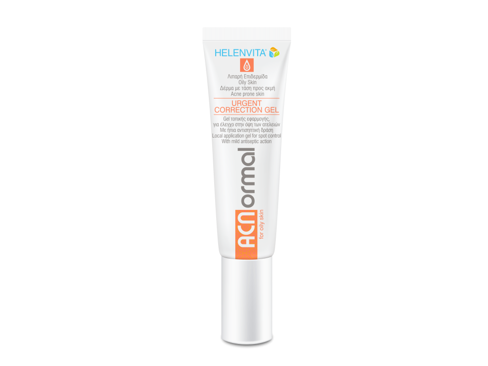 Helenvita ACNormal Urgent Correction Gel For Oily Skin, Gel Προσώπου για Ατέλειες & Ακνεϊκή Επιδερμίδα, 15ml