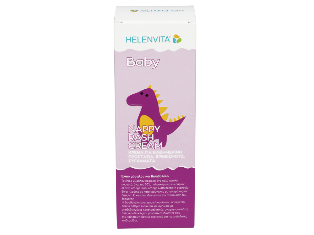 Helenvita Baby Nappy Rash Cream, Κρέμα για την καθημερινή προστασία από ερεθισμούς & συγκάματα, 150ml