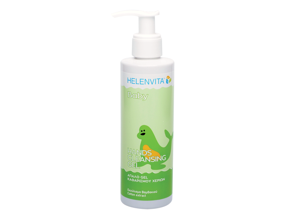 Helenvita Baby Hands Cleansing Gel, Παιδικό Απαλό Τζελ Καθαρισμού για τα Χέρια, 200ml