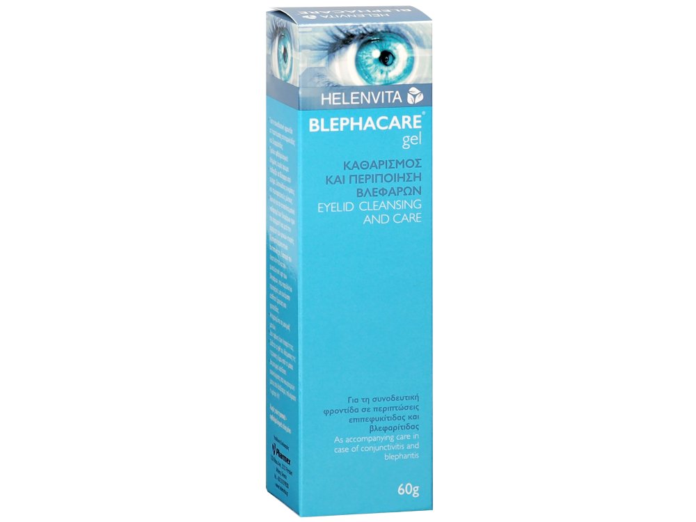 Helenvita Blephacare Gel, Οφθαλμικό Τζελ για την Καθημερινή Περιποίηση & Υγιεινή των Βλεφάρων, 60gr