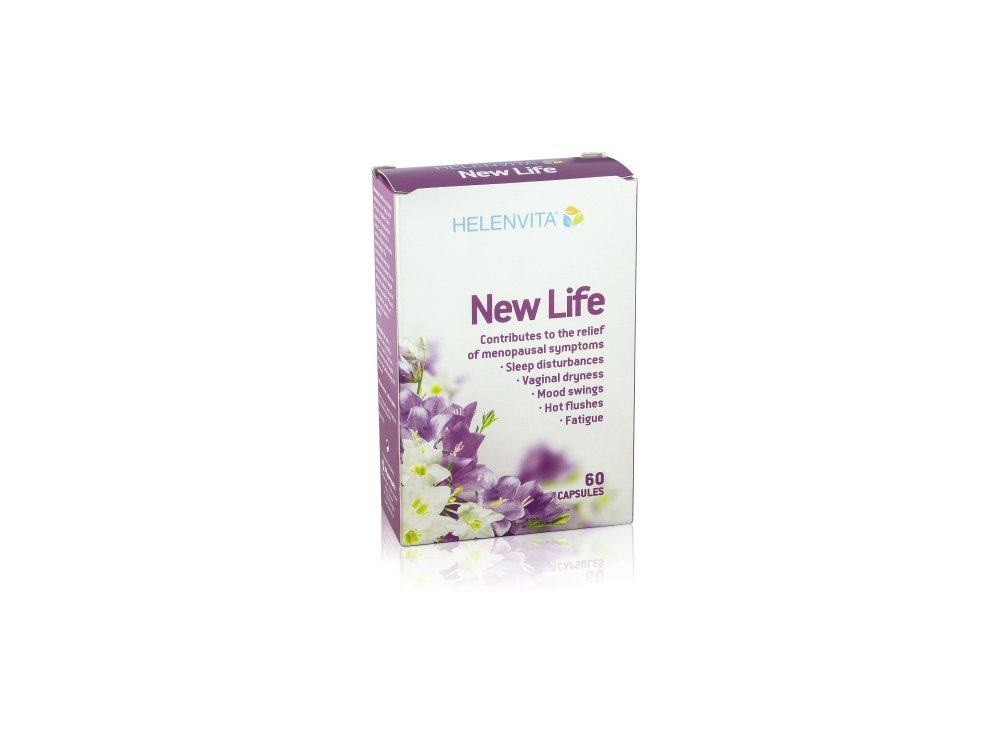Helenvita New Life, Συμπλήρωμα Διατροφής για την αντιμετώπιση των συμπτωμάτων της Εμμηνόπαυσης, 60 caps