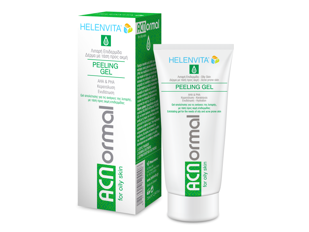 Helenvita Peeling Gel, Τζελ Απολέπισης για Λιπαρές Επιδερμίδες, 75ml