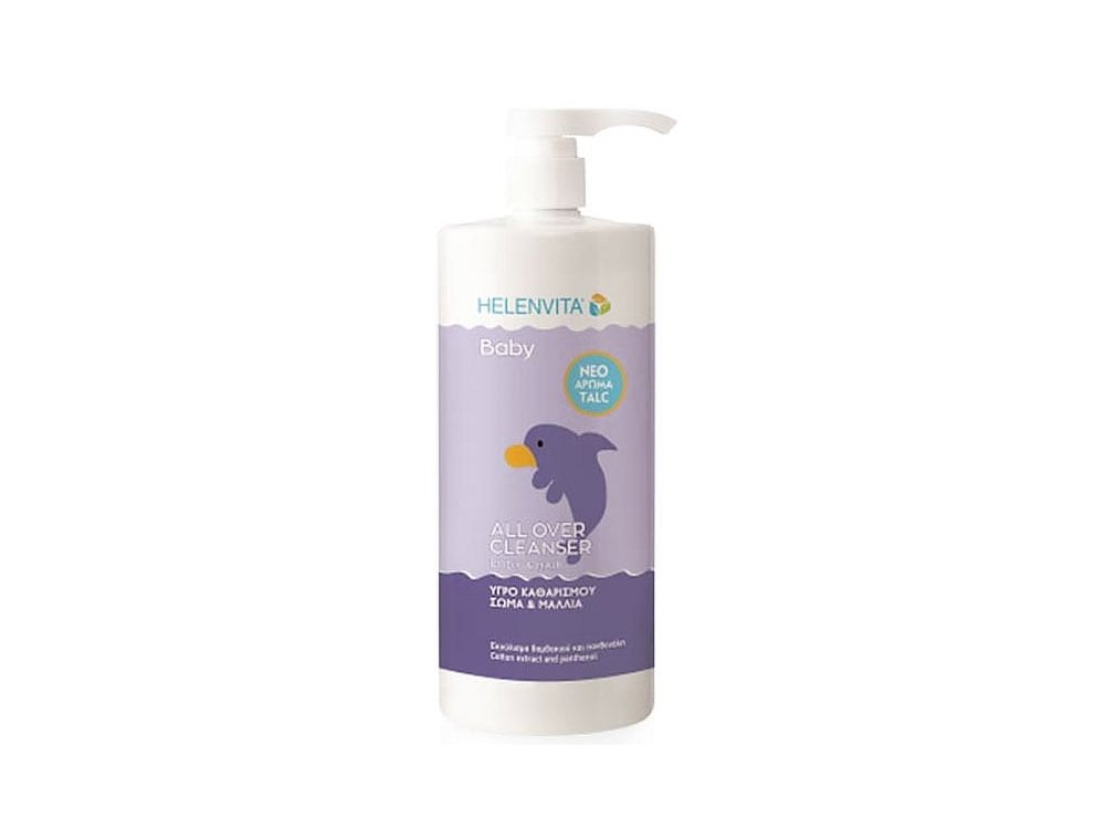 Helenvita Promo -40% Υγρό Καθαρισμού Σώματος & Μαλλιών με Άρωμα Talc, 1lt