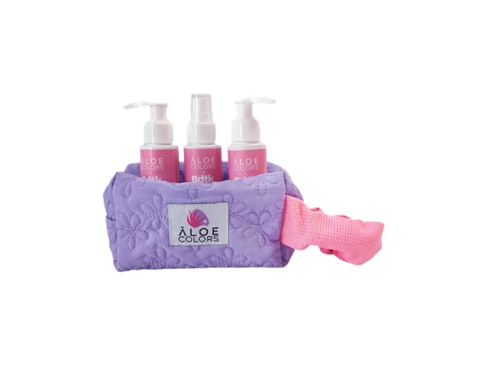 Aloe Colors x Bdtk Sol Babe Summer Essentials Travel Set, Σετ Περιποίησης με Shower Gel Αφρόλουτρο, 100ml, Body Lotion Eνυδατική Λοσιόν Σώματος, 100ml & Mist Μαλλιών & Σώματος, 100ml, 1σετ