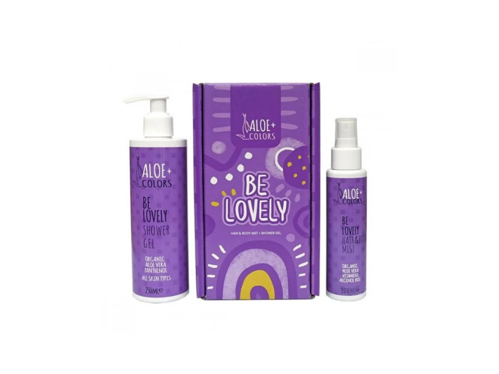 Aloe+ Colors Be Lovely Gift Set Shower Gel 200ml & Be Lovely Hair and Body Mist, 100ml