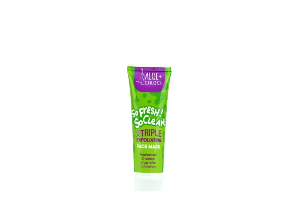 Aloe+Colors Face Mask Triple Exfoliating, Μάσκα Προσώπου για Καθαρισμό, 60ml