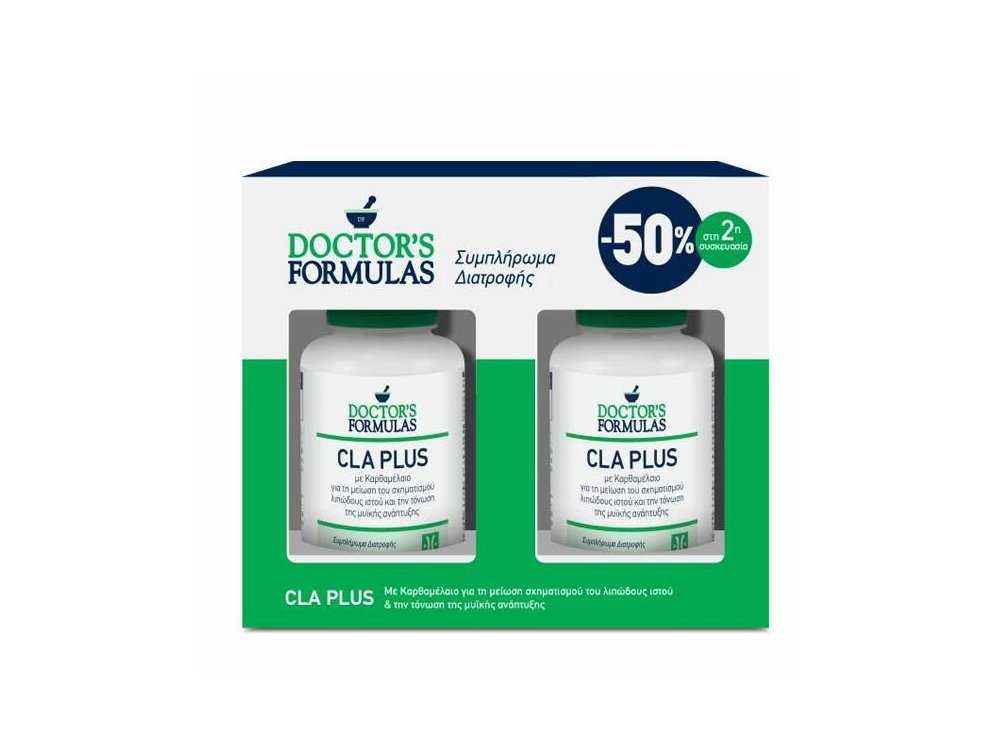 Doctor's Formulas CLA Plus 1250mg Promo (-50% στη Δεύτερη Συσκευασία), 2x60softgels
