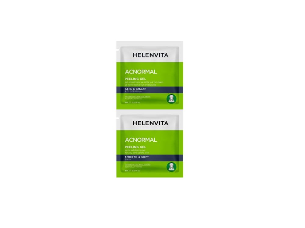 Helenvita Acnormal Peeling Gel, Απολεπιστικό Τζελ Προσώπου για Λιπαρές Επιδερμίδες, 2x8ml