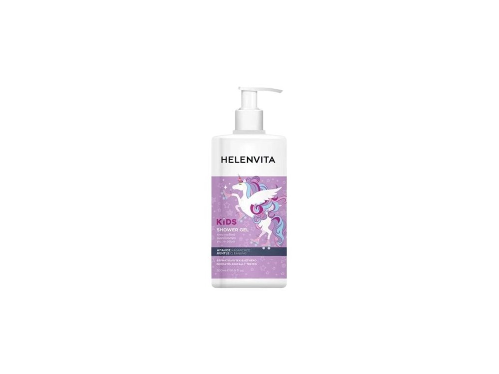 Helenvita Kids Unicorn Shower Gel Ήπιο Παιδικό Αφρόλουτρο, 500ml