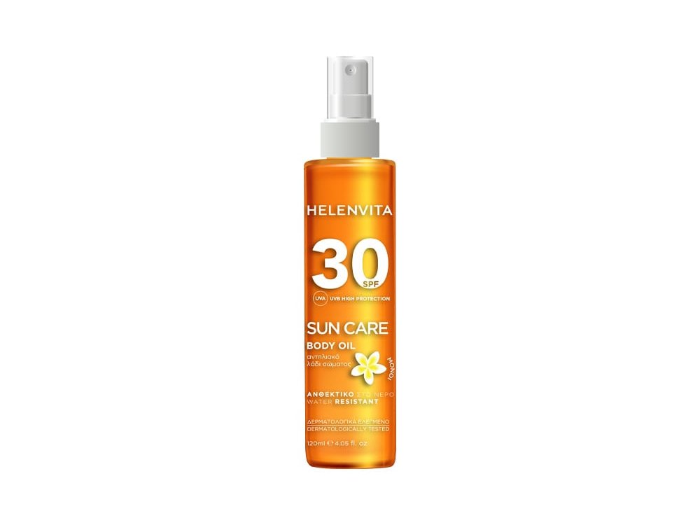 Helenvita Sun Body Oil, Αντηλιακό Λάδι Σώματος SPF30, 120ml