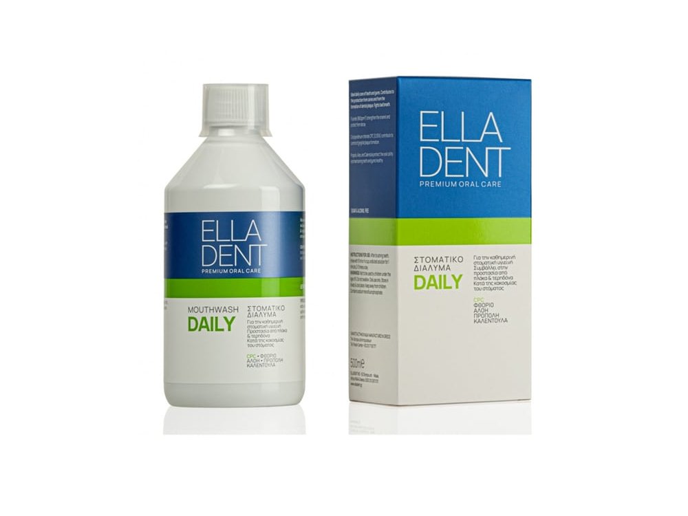EllaDent Daily Mouthwash, Στοματικό Διάλυμα για την Καθημερινή Στοματική Φροντίδα & Κατά της Δυσοσμίας, 500ml