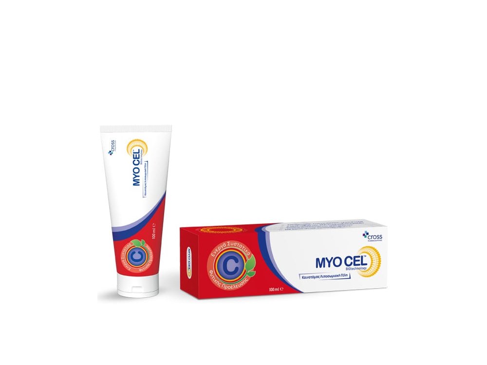Cross Pharmaceuticals Myo Cel Λιποσωμιακό Gel με Φυσικά Συστατικά για Ανακούφιση των Μυών, 100ml
