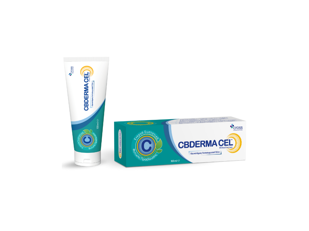 Cross Pharmaceuticals Cbderma Cel Καινοτόμος Λιποσωμική Γέλη για Αναγέννηση & Ενυδάτωση του Δέρματος, 100ml
