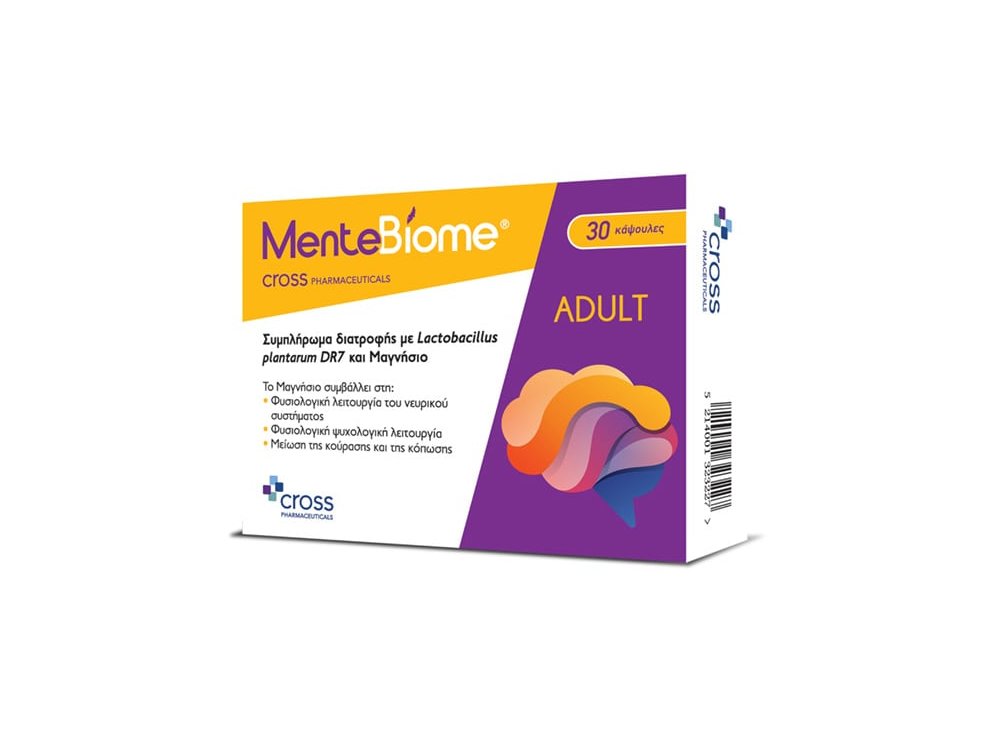 Cross Pharmaceuticals MenteBiome Συμπλήρωμα για την Υγεία των Οστών 30 Κάψουλες