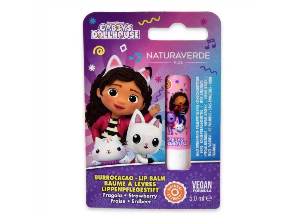 Naturaverde Kids Lip Balm χειλιών για παιδιά με Γεύση Φράουλα, SPF15, 1τμχ
