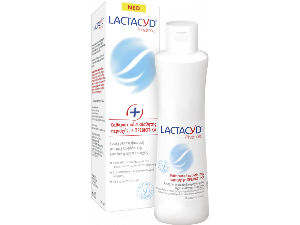 Lactacyd Intimate Wash With Prebiotics Plus, Καθαριστικό Ευαίσθητης Περιοχής Με Πρεβιοτικά, 250ml