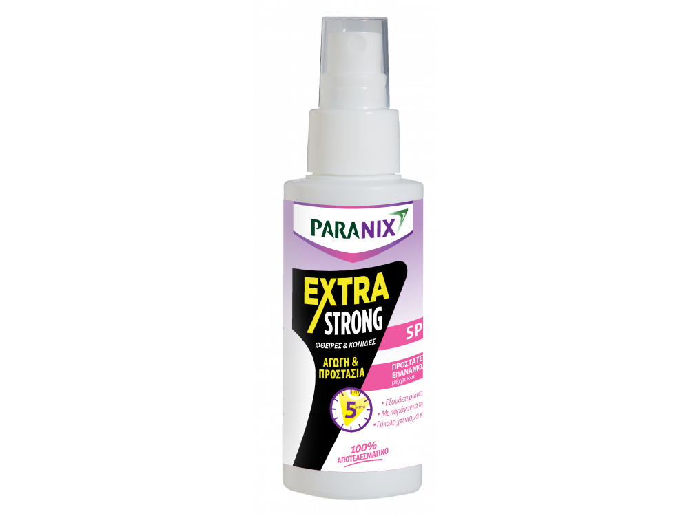 Paranix Extra Strong Spray, Aγωγή Σε Σπρέι Για Προστασία & Άμεση Εξαλείψη Απο Ψείρες & Κόνιδες 12m+, 100ml & 1 Χτένα